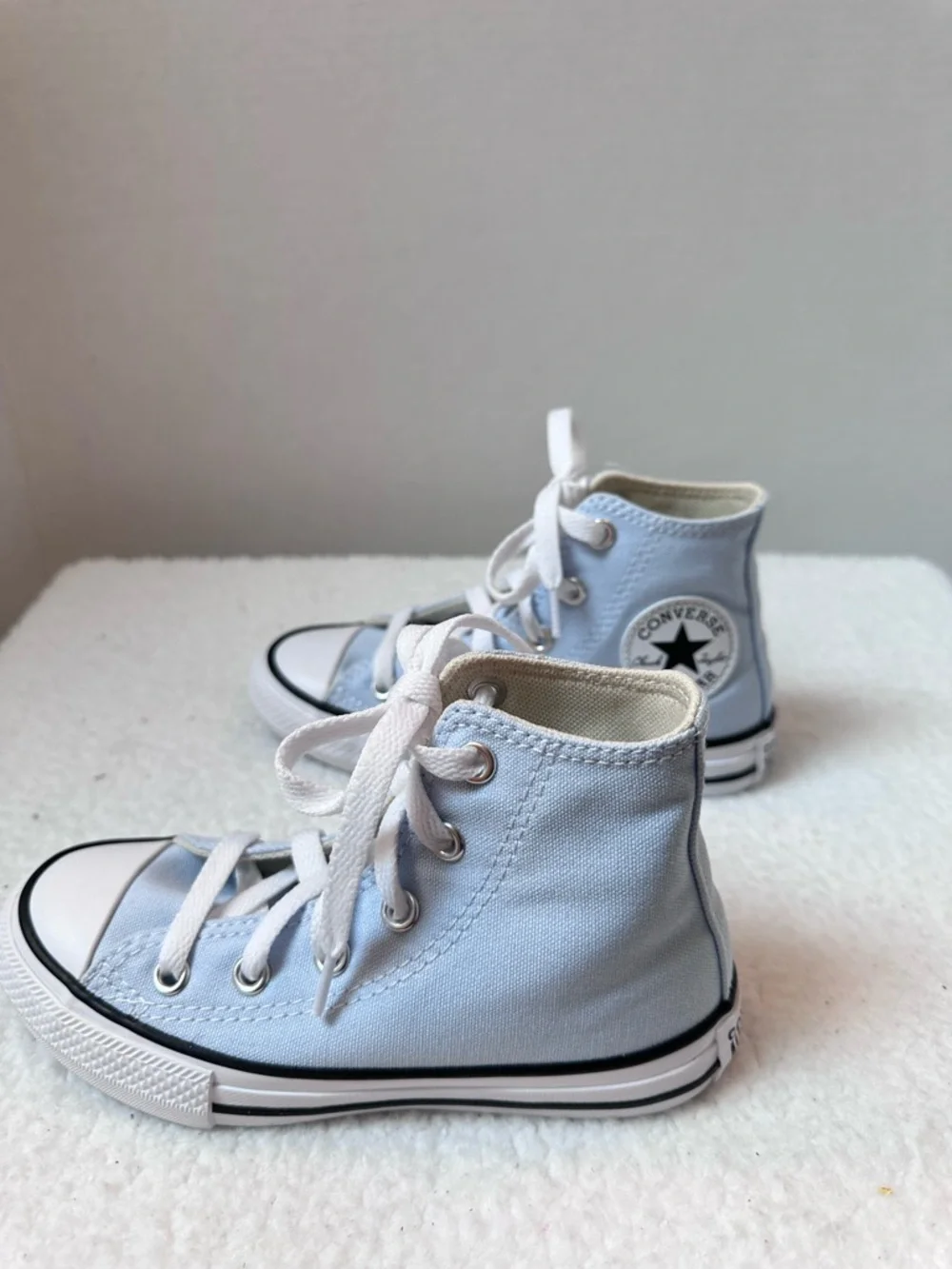 Kids Blue Converse High Top Sneakers